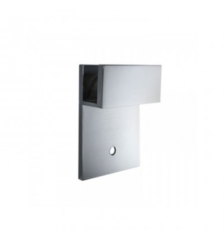 Wall mount glass clamp square