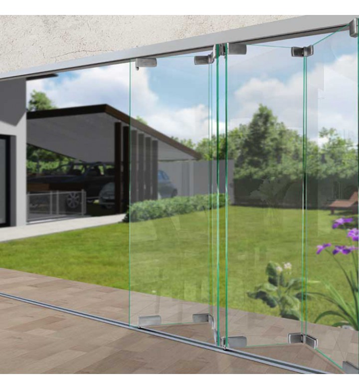 Bi Folding Glass Wall System Vtr 1400 Vetroglass Hardware - How Much Is A Sliding Glass Wall