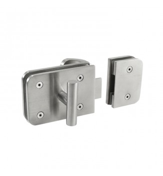 Rectangular patch door lock Mod. JK17502